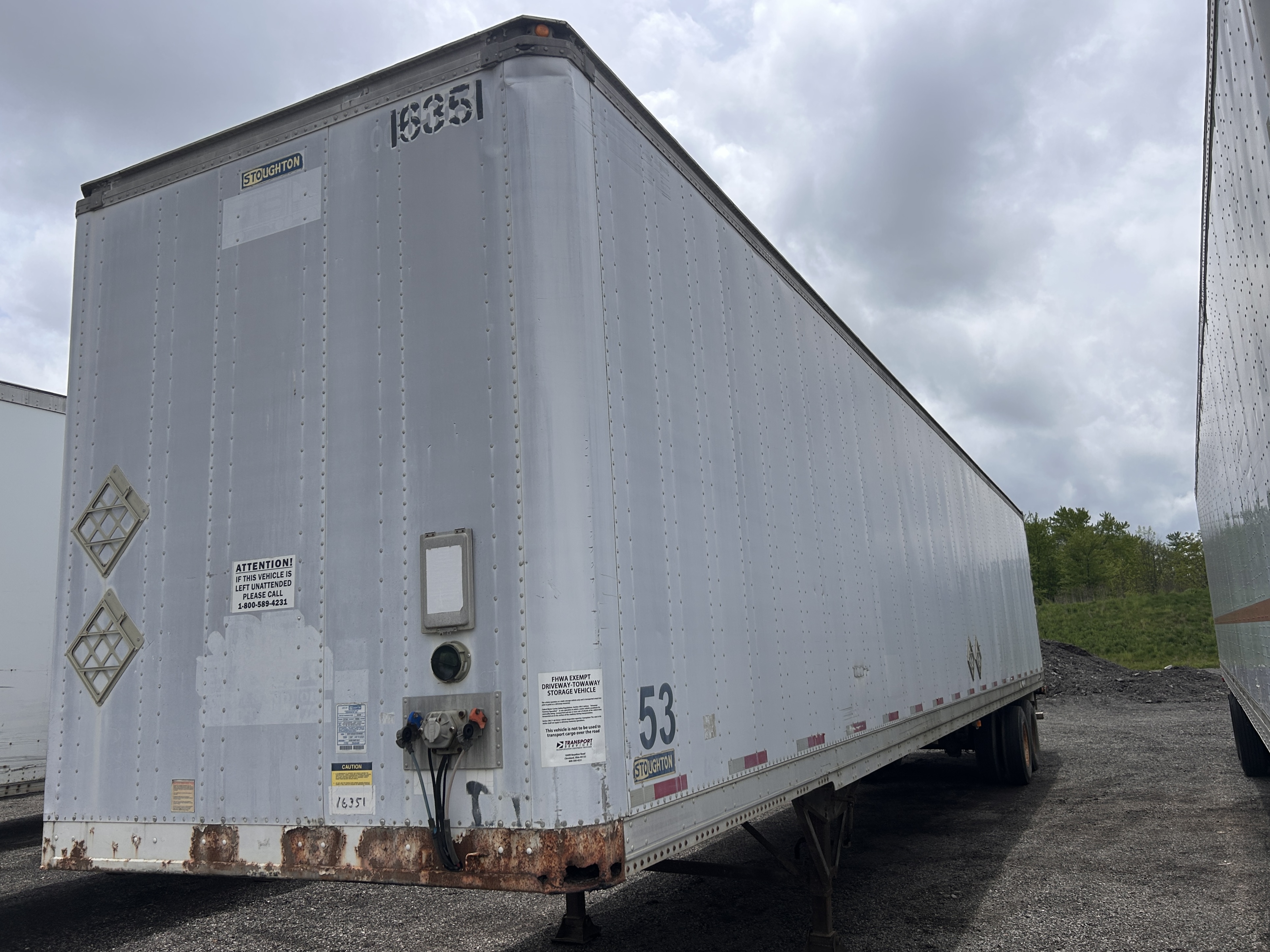 STOUGHTON 53 FOOT VAN TRAILERS