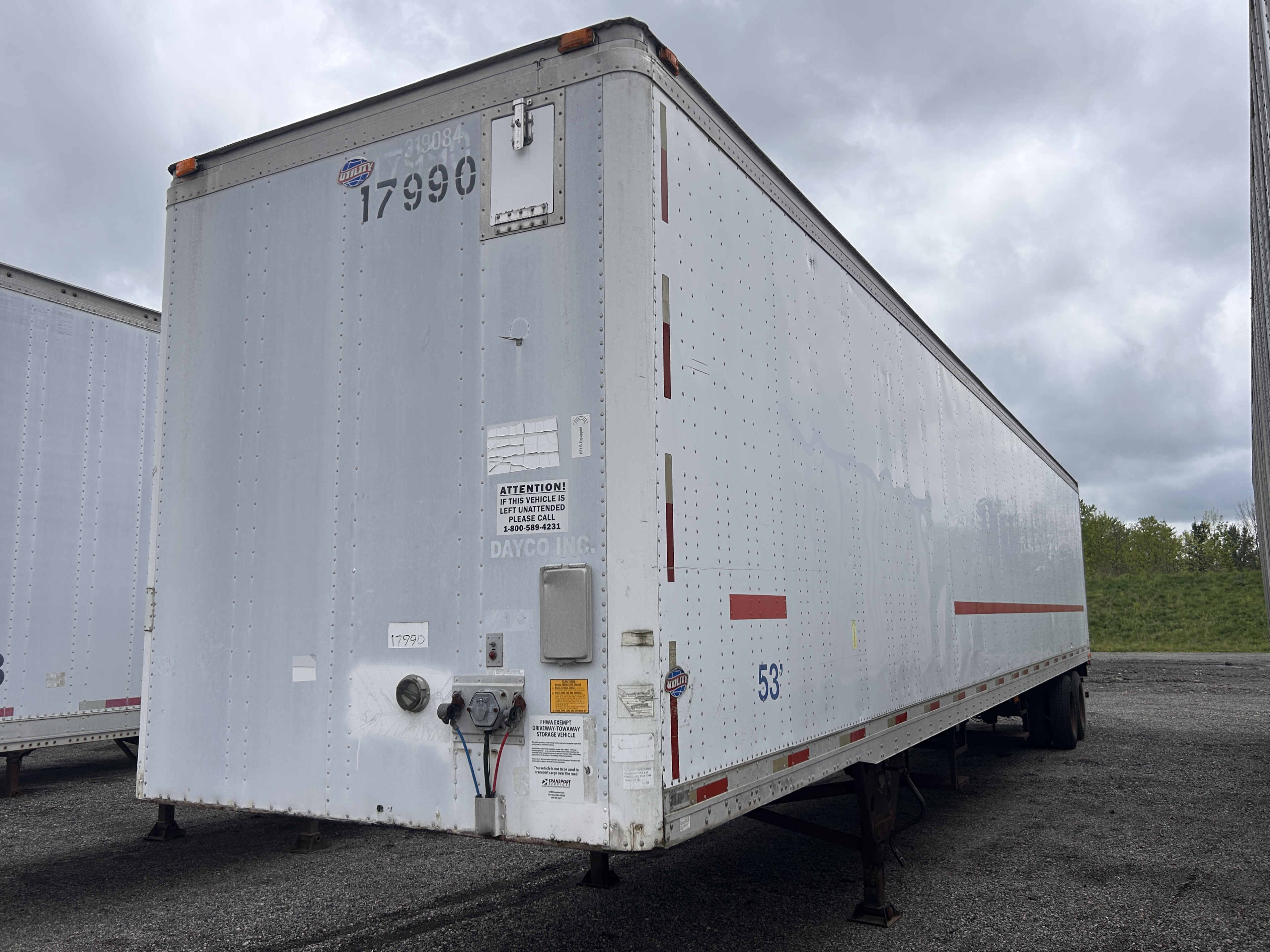 UTILITY 53 FOOT VAN TRAILERS