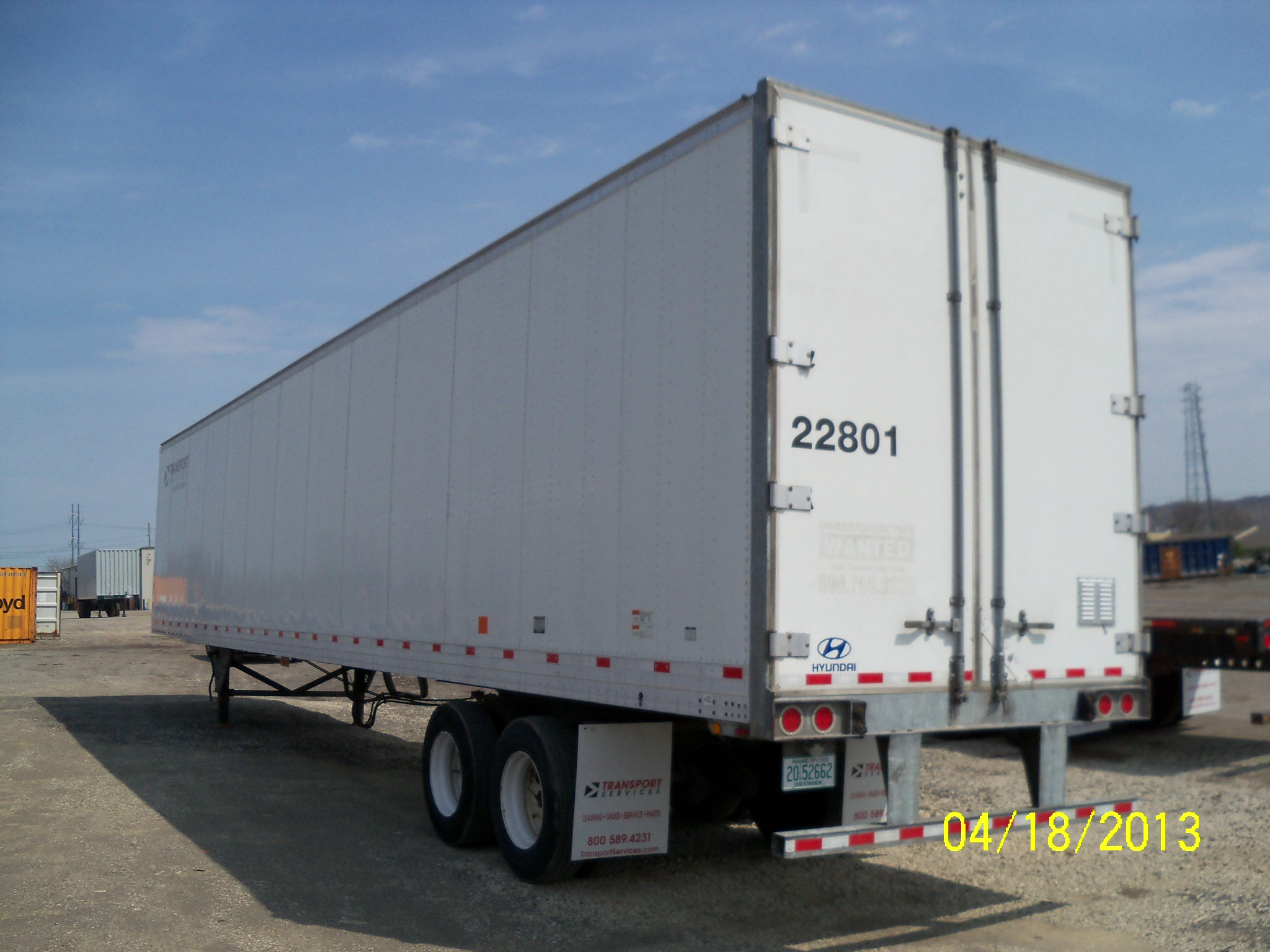 HYUNDAI 53 FOOT VAN TRAILERS